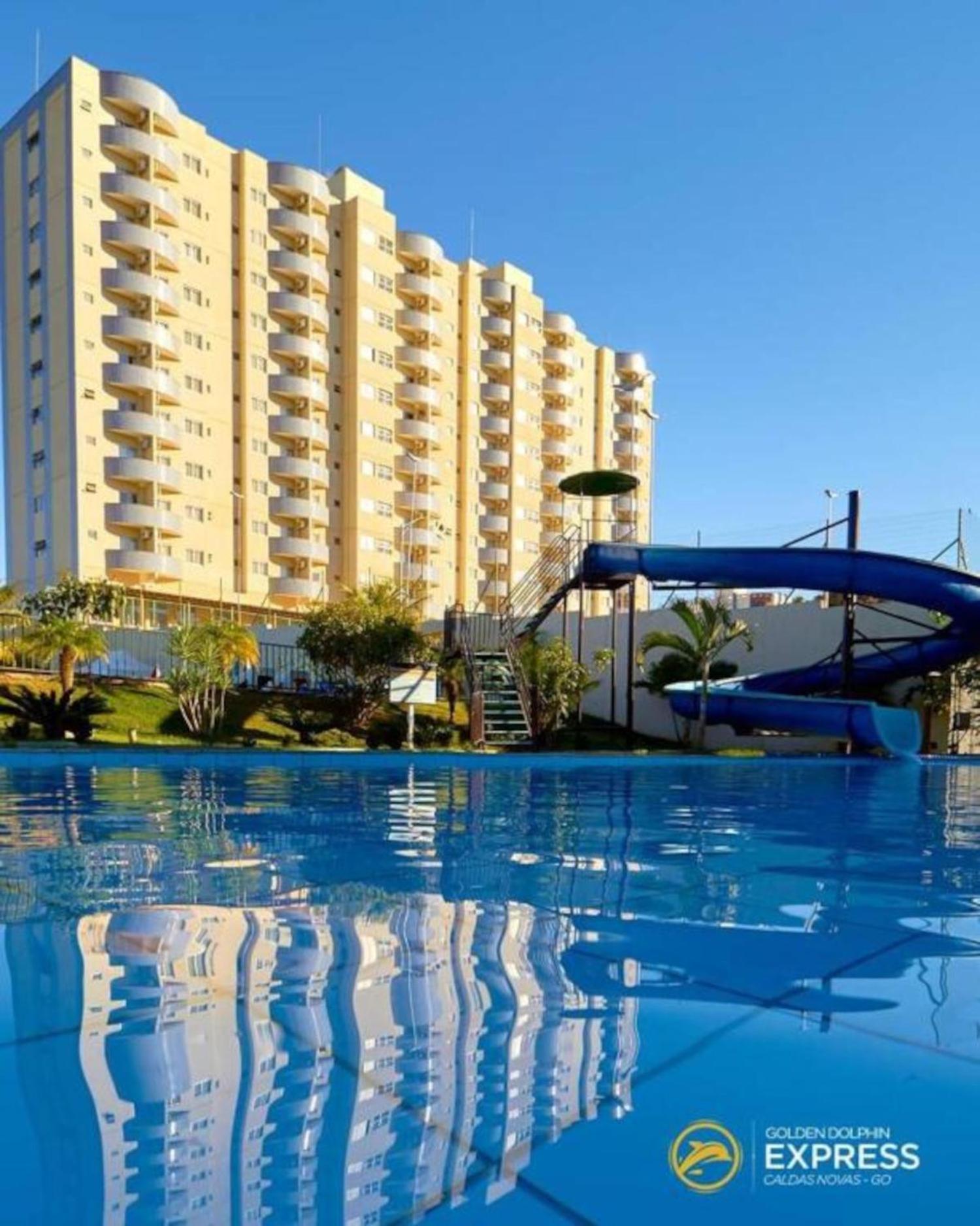 Caldas Novas, Golden Dolphin Grand Hotel, Quarto Sala Cozinha Aconchegante, Ap 361 Bagian luar foto